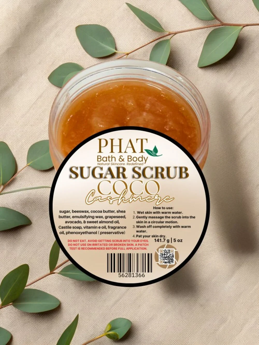 Phat Bath & Body Coco Cashmere Sugar Scrub